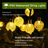 Solar String Lights Outdoor 60 Led Crystal Globe Lights with 8 Modes-TI00836-Veeddydropshipping